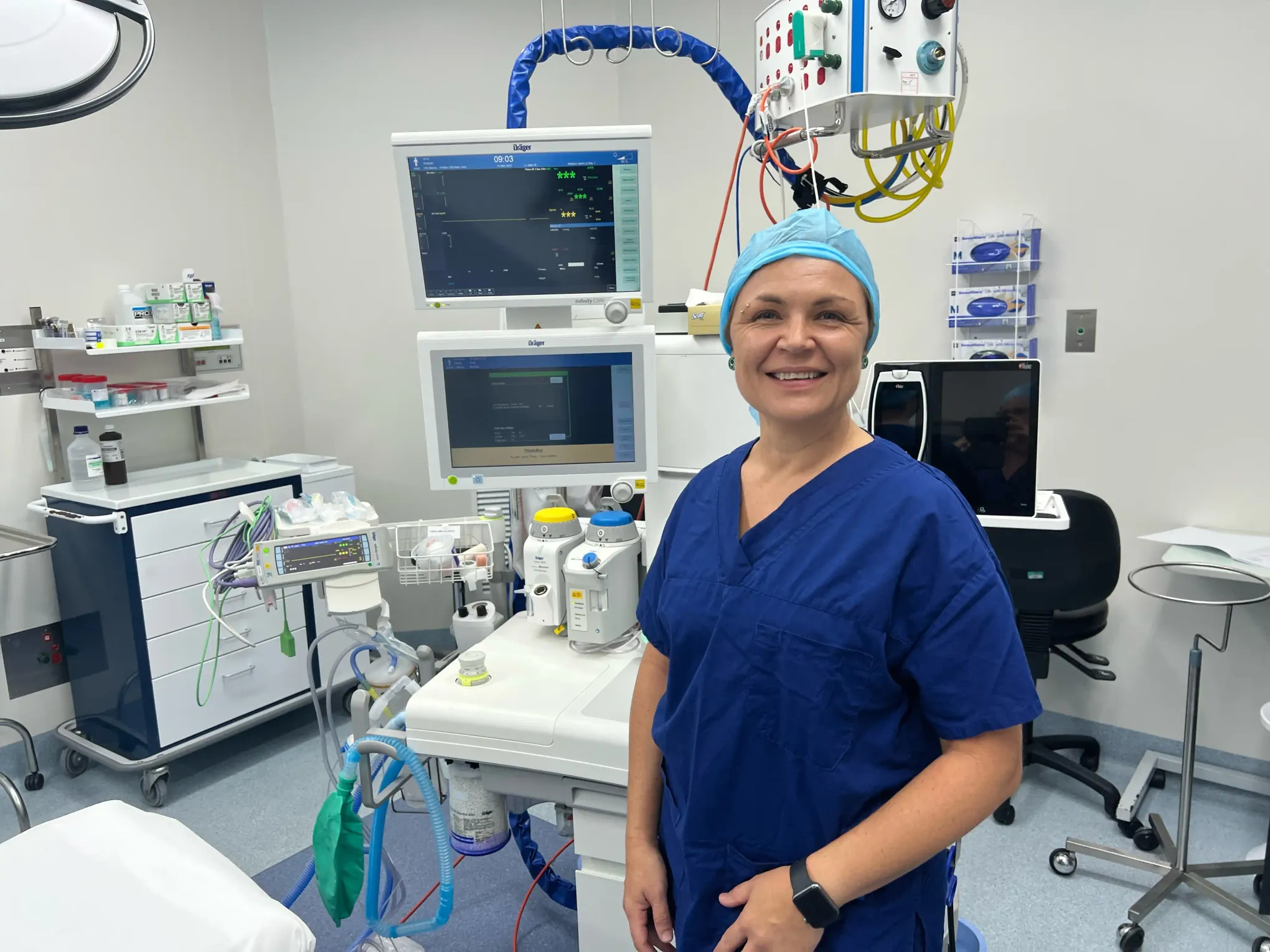 Dr. Bolton in surgery